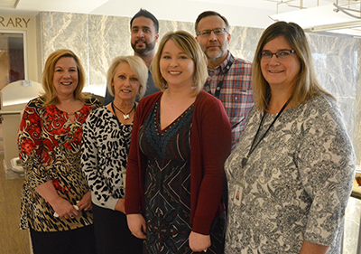 Photo of Karin van Dyck, Jodi Mathiason, Rachael Youker, Mary Stohr, Sulmaan Khan and Todd Haglin.